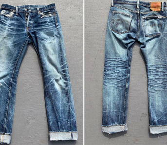 Fade Friday - The Flat Head FH1001 (~5.5 Years, Unknown Washes, 1 Soak) front-and-back