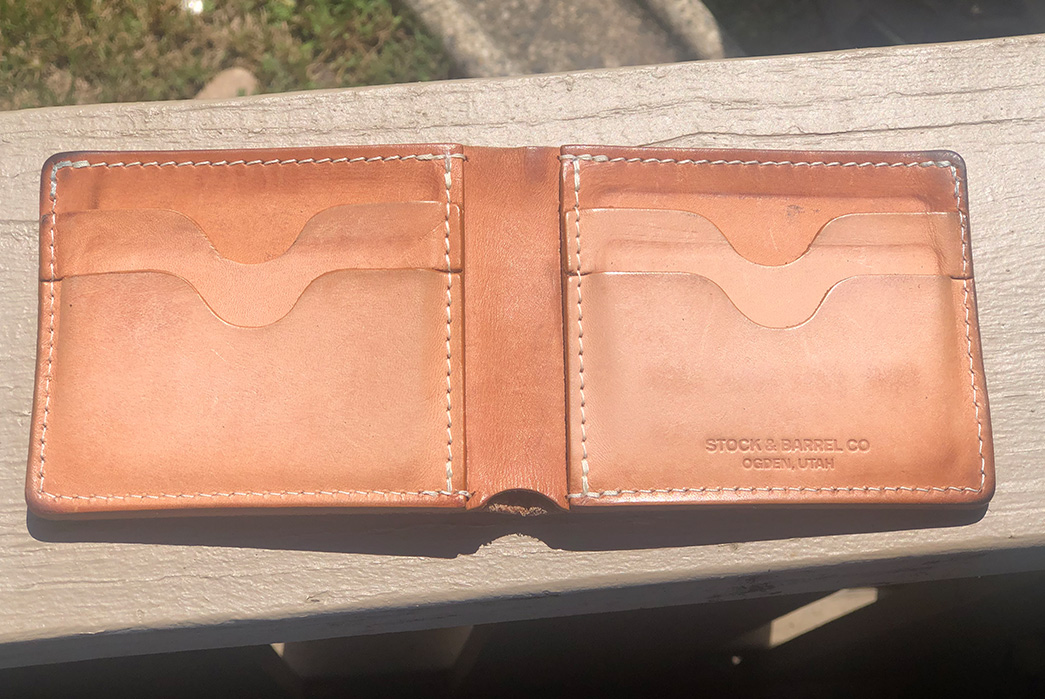 Fade of the Day - Stock & Barrel No. 55 Wallet (5 Months) inside