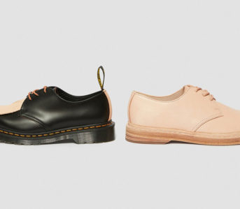 Hender-Scheme-and-Dr.-Martens-for-a-Luxury-Take-on-the-1461-black-and-beige-single-side