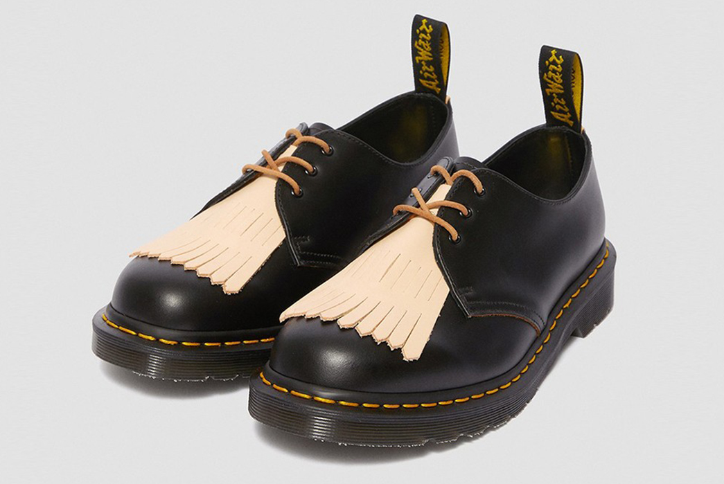 Hender-Scheme-and-Dr.-Martens-for-a-Luxury-Take-on-the-1461-black-pair-front-side