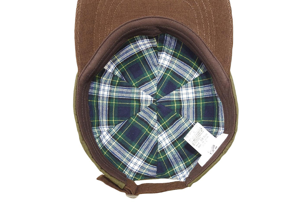The-Factory-Made-Barbour-Caps-green-inside
