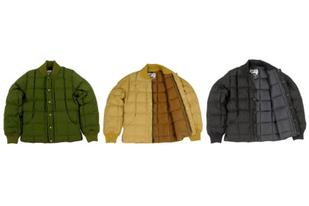 Crescent-Down-Works-and-Freeman-Seattle-Square-Up-To-Winter-With-Their-Collaborative-Square-Quilt-Down-Jacket-fronts-green-yellow-black