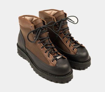 Danner Celebrates 40 Years of Bootmaking With Full Grain Leather and Ballistic Nylon pair front side