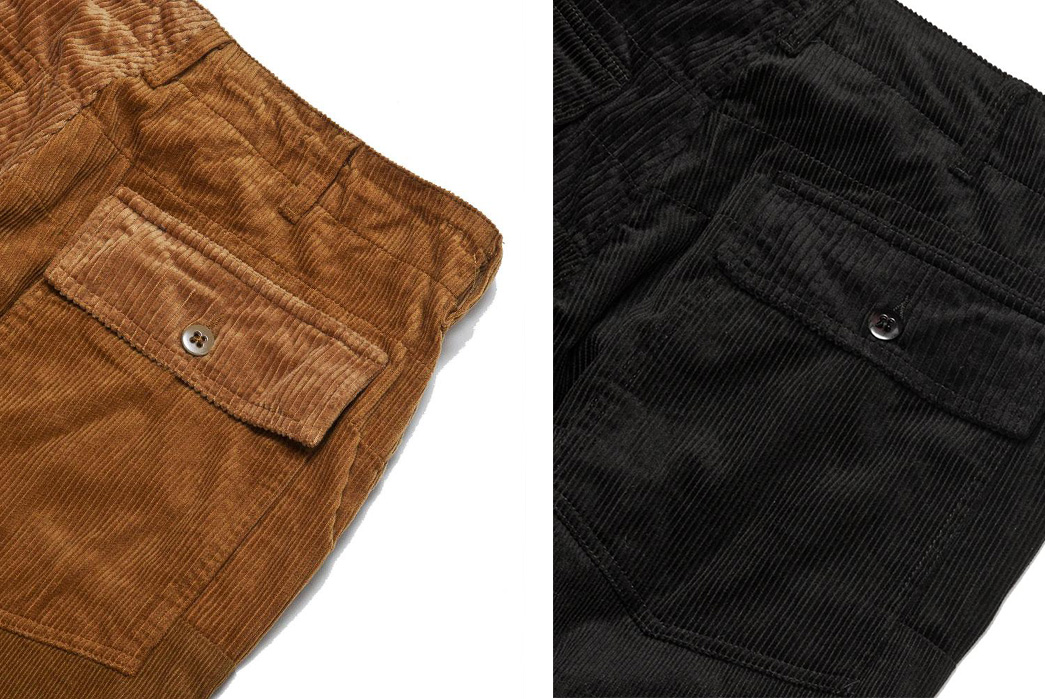 Engineered Garments Fuses a Variety Of Corduroys For a Paneled Fatigue Pant detailed