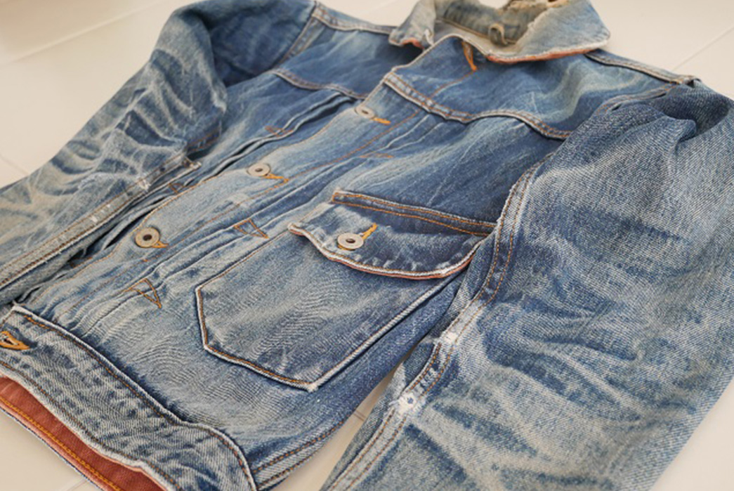 Fade Friday - Denim Error Workwear Jacket Lot 1 (3 years, 1 wash, Unknown Soaks) front-angle 2