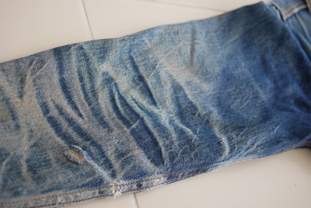 Fade Friday - Denim Error Workwear Jacket Lot 1 (3 years, 1 wash, Unknown Soaks) sleeve 2