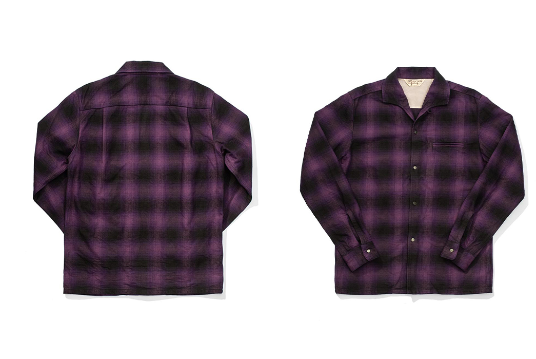 Jelado's Vincent Shirts purple front-and-back