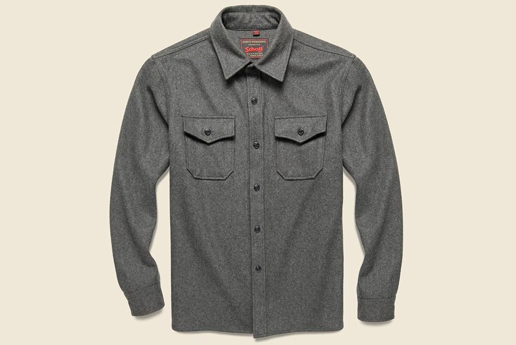 Let-Out-Your-Inner-Seadog-With-Schott's-CPO-Shirts-grey-front