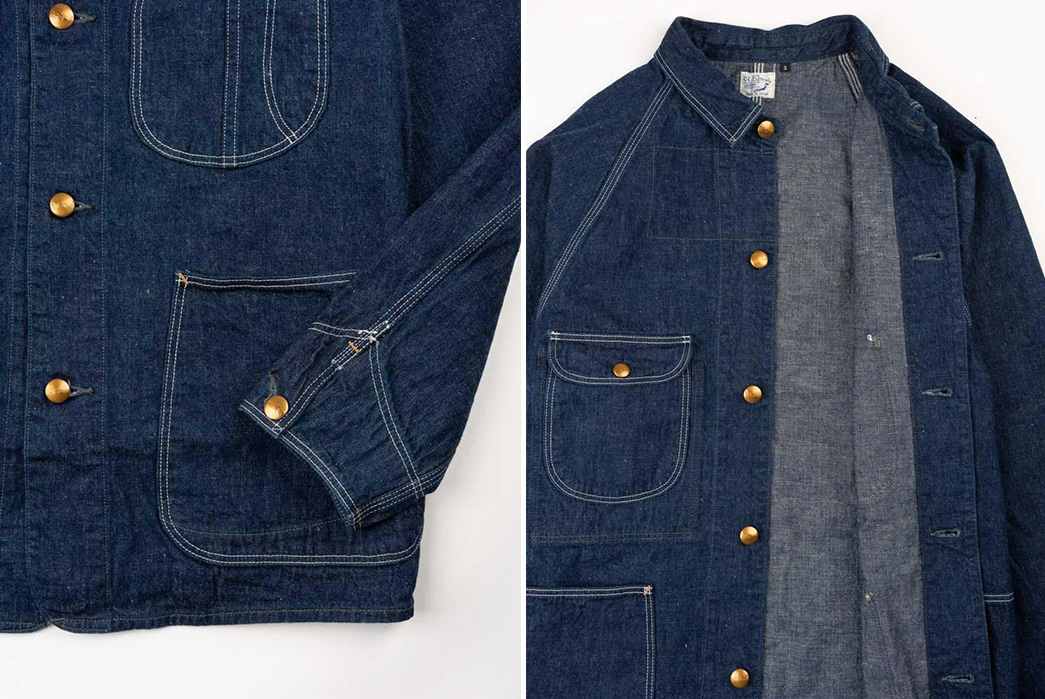 orSLow Has Got You Well and Truly Covered with Its Staple 1950s Coverall Jacket detailed