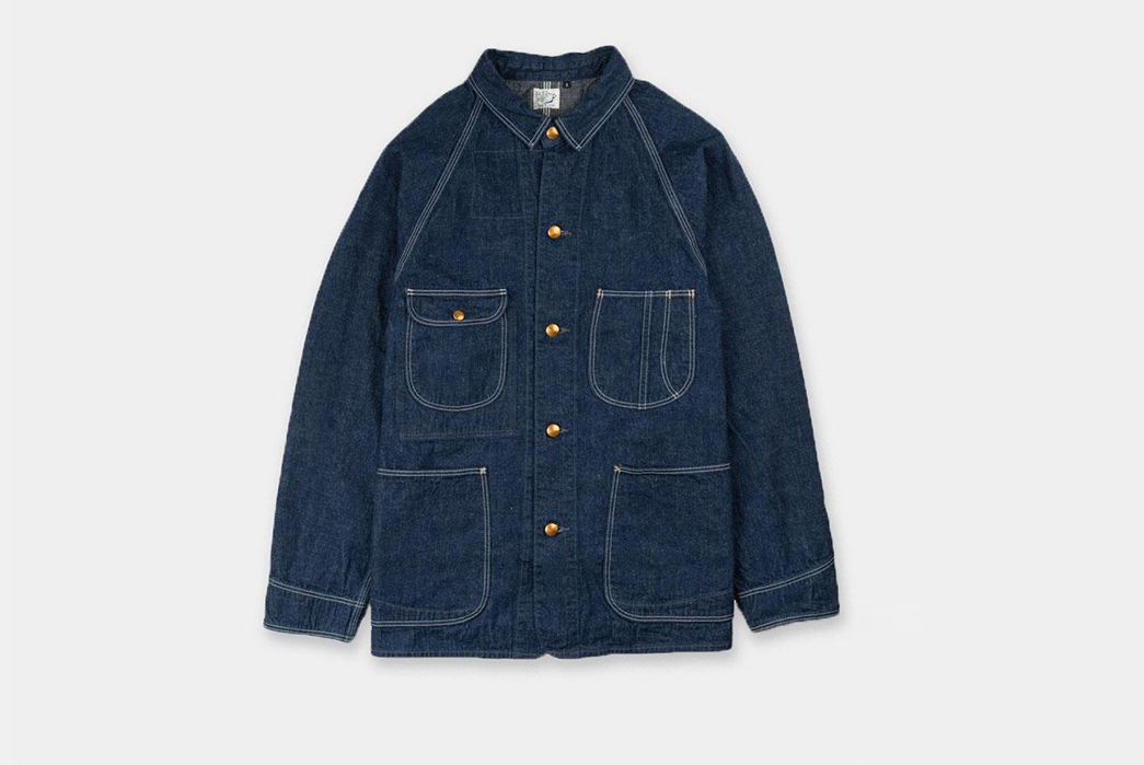 orSLow Has Got You Well and Truly Covered with Its Staple 1950s Coverall Jacket front