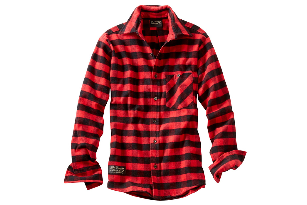 Patterned-Flannel-Shirts---Five-Plus-One-4)-Vermont-Flannel-Company-Fitted-Flannel