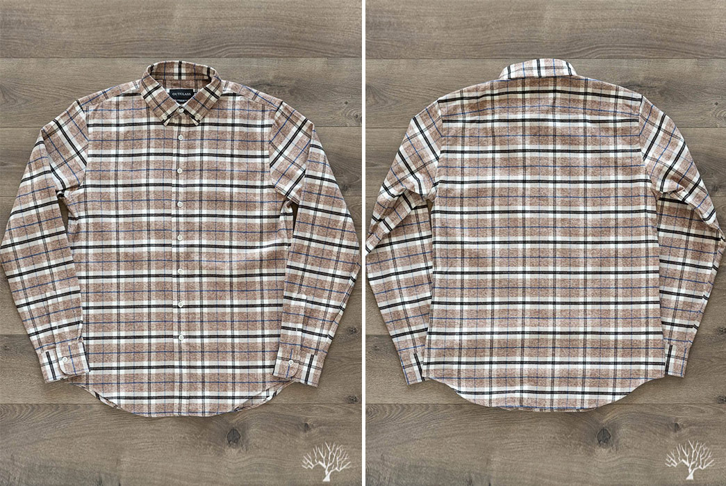 Patterned-Flannel-Shirts---Five-Plus-One 1) Outclass: Camel Plaid Flannel