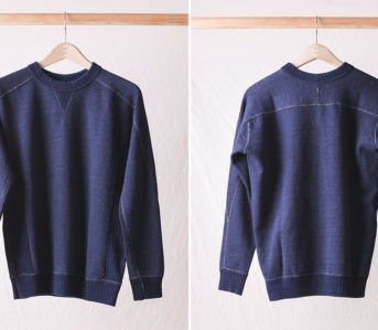 Pure-Blue-Japan-Knit-Twill-Indigo-Crew-Neck-Sweatshirt-front-back