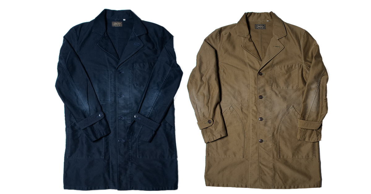 Sugar Cane Looks to Aged Moleskin For Its French Work Coat