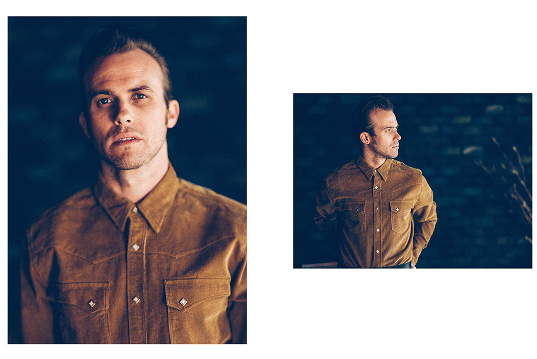 The-Freenote-Cloth-A-W19-Lookbook-Serenades-Us-With-Corduroy,-Raw-Denim,-and-Waxed-Canvas-yellow-shirt