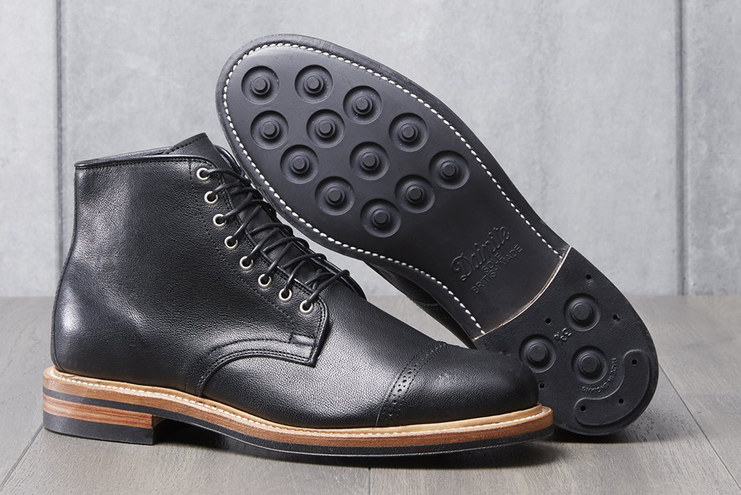 Viberg & Divison Road Join Forces For a Duo of Slick Derby Boots black pair side and bottom