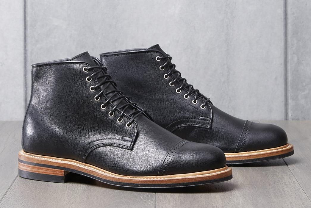 Viberg & Divison Road Join Forces For a Duo of Slick Derby Boots black pair