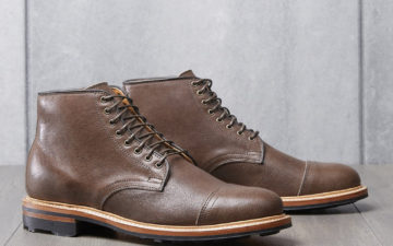 Viberg & Divison Road Join Forces For a Duo of Slick Derby Boots brown pair