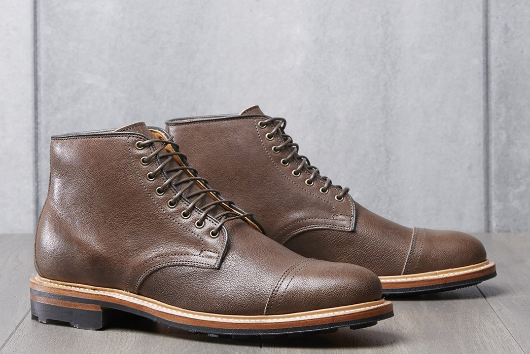 Viberg & Divison Road Join Forces For a Duo of Slick Derby Boots brown pair
