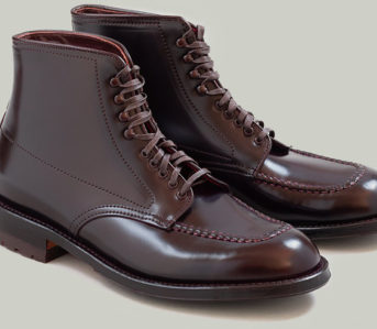 Alden-Handsews-Its-Classic-Indy-Boot-In-Shell-Cordovan-For-The-Stronghold-pair-front-side