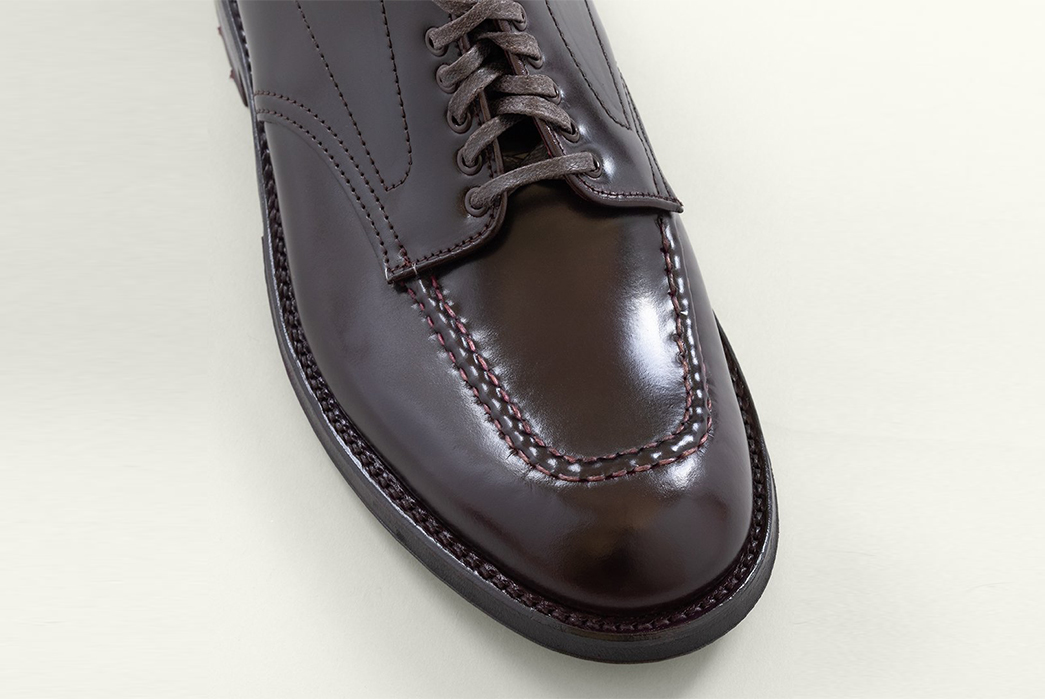 Alden-Handsews-Its-Classic-Indy-Boot-In-Shell-Cordovan-For-The-Stronghold-single-front-top