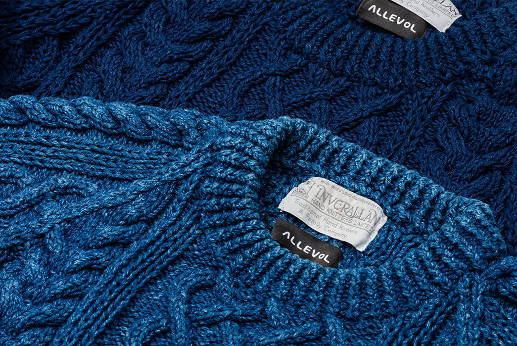 Allevol-&-Inverallan-Come-Together-Once-More-For-an-Indigo-Cable-Knit-front-detailed