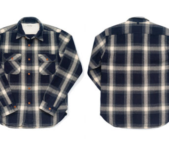 Burgus-Plus-Heavy-Flannel-Work-Shirt-Navy-Check-front-back