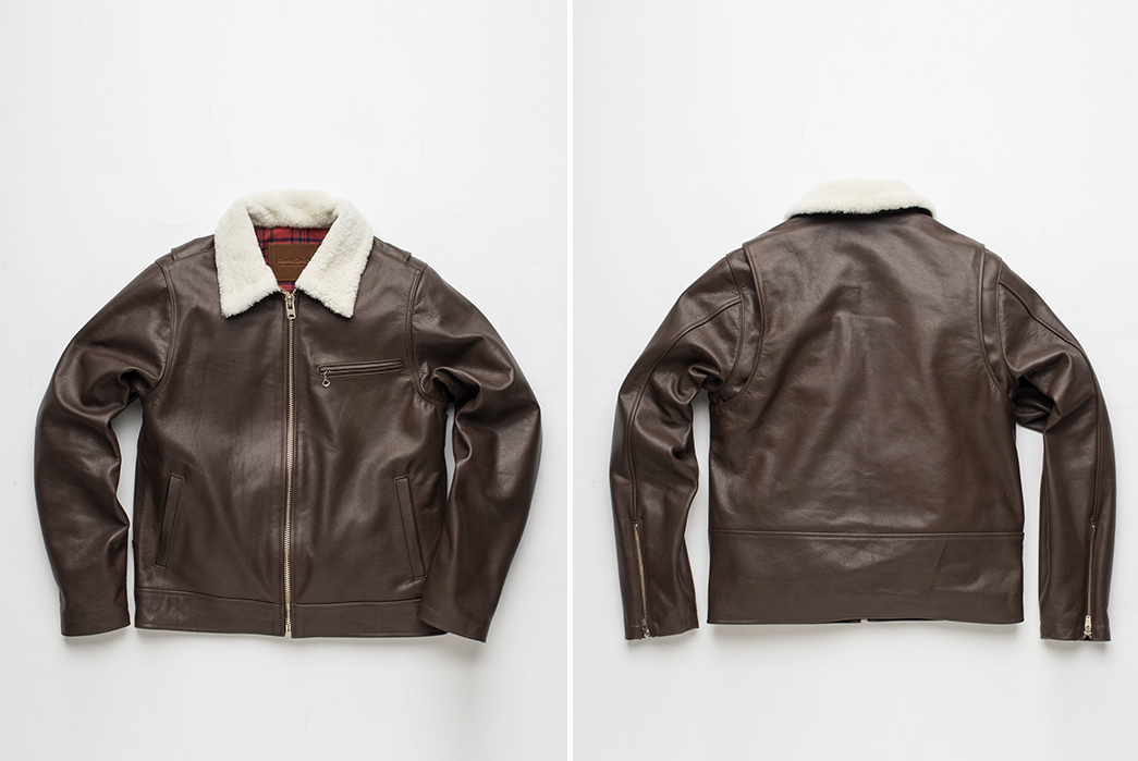 Freenote-Cloth-Soars-To-New-Sartorial-Heights-With-The-FJ1-Leather-Jacket-brown-front-back