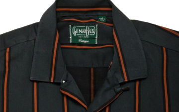 Gitman-Bros.-Vintage-Green-Satin-Regimental-Stripe-Camp-Collar-Shirt-front-collar