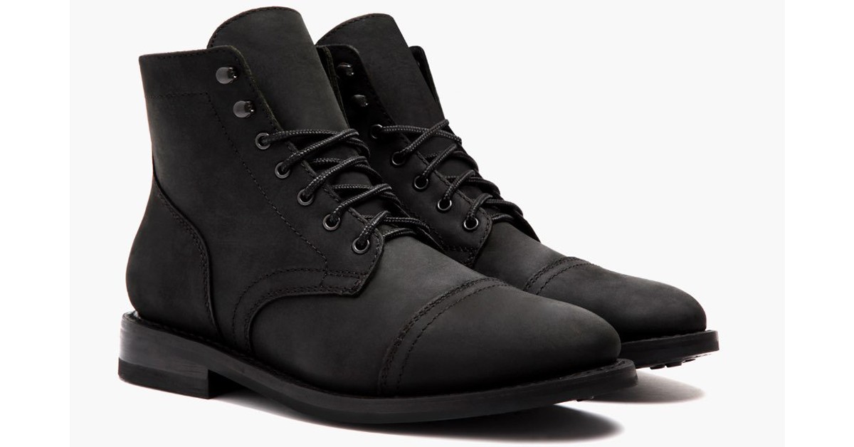 matte black boots
