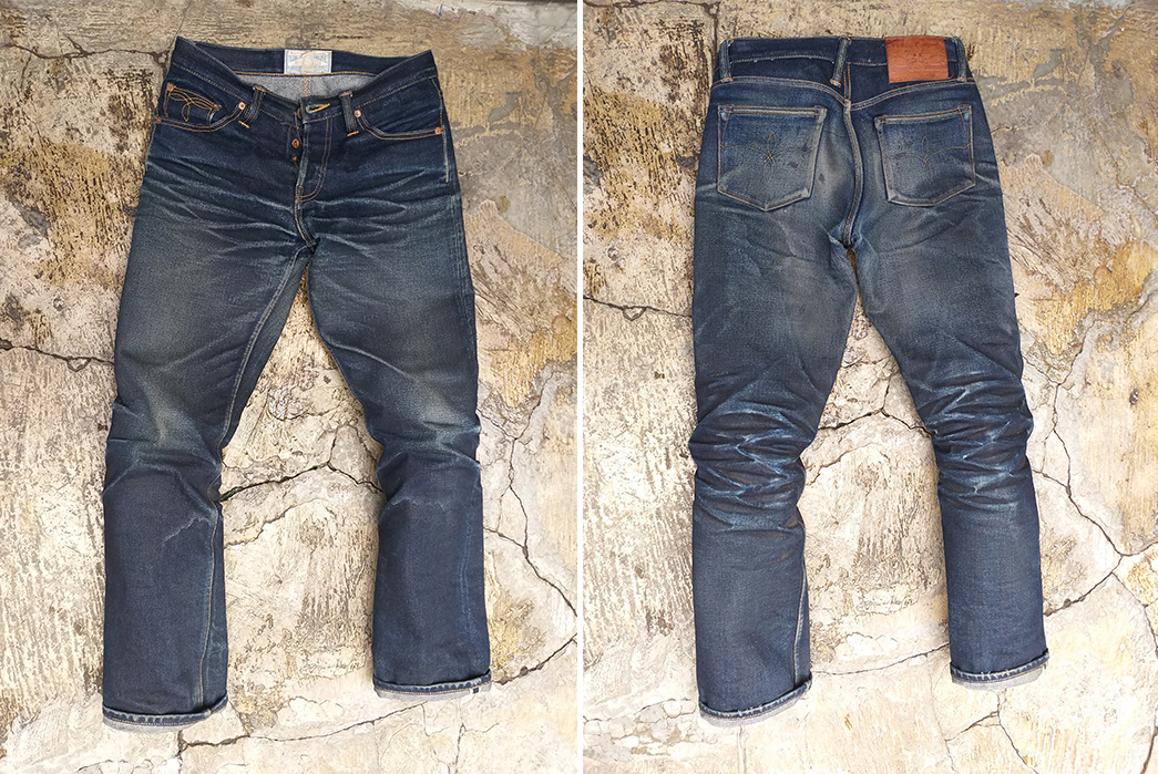 Fade Friday - Oldblue Co. Beast (11 Months, 1 Wash, 3 Soaks) front-and-back