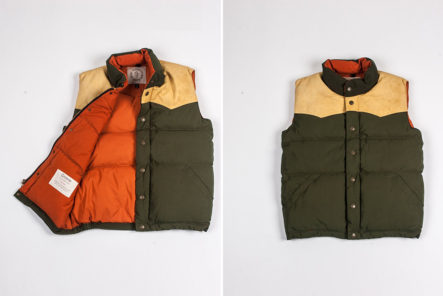Ginew Elk Down Vest front open-and-front