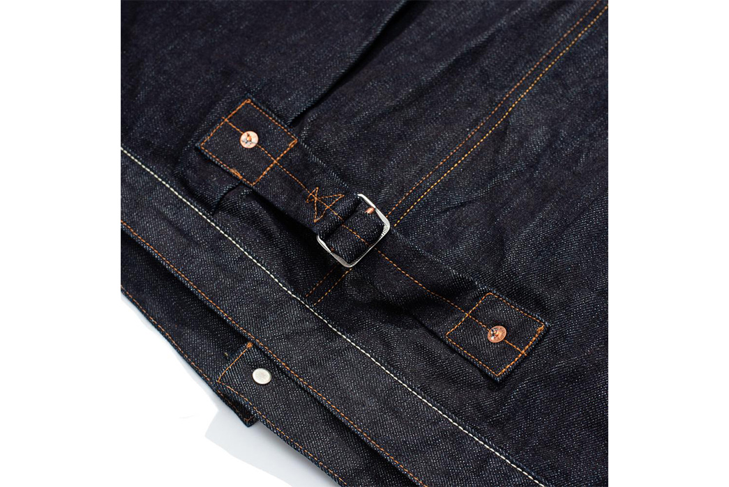 Pherrow's-Celebrates-Its-10th-Birthday-With-Some-Starchy-Selvedge-jacket-back-buckle