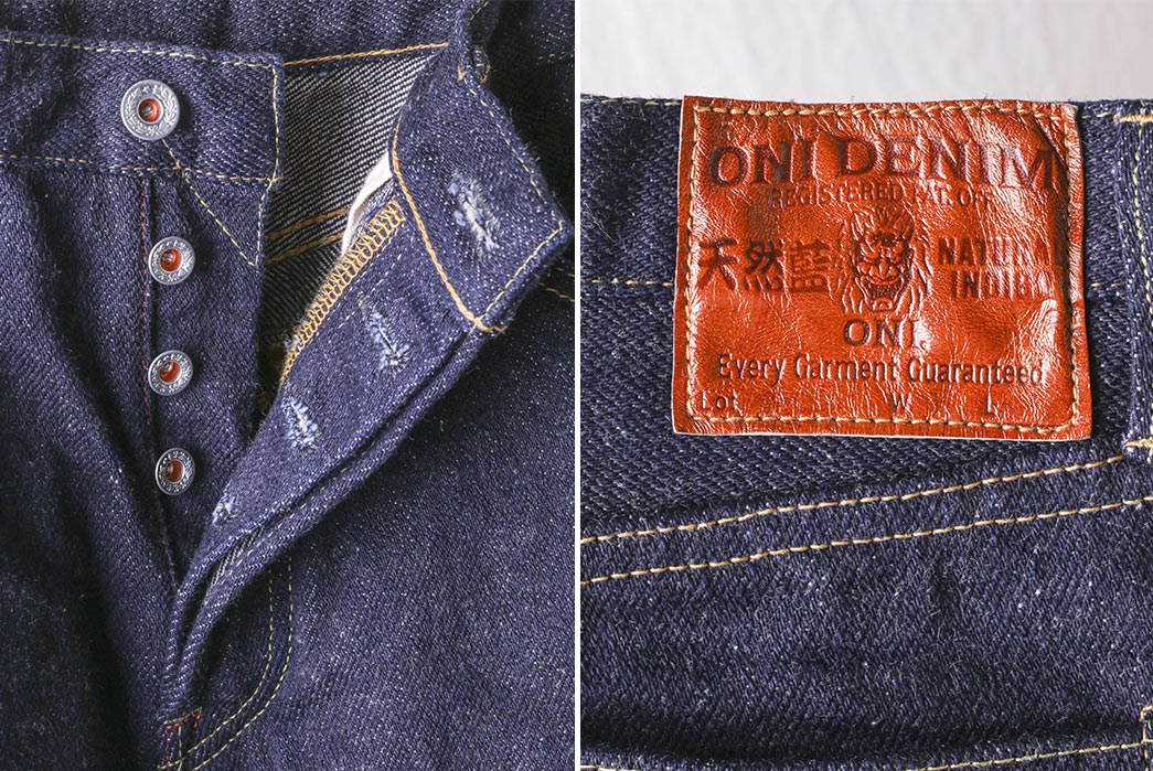 Raw-Denim-for-Winter-front-and-back-leather-patch