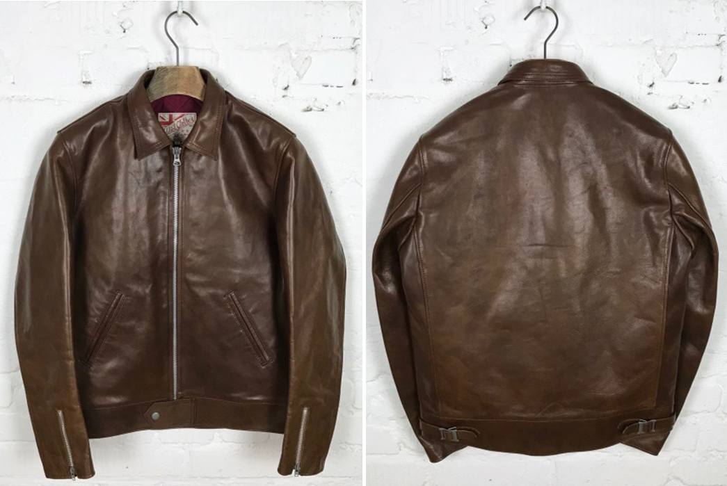 Brown-Leather-Jackets---Five-Plus-One-5)-Addict-Clothes-AD-01-Horsehide