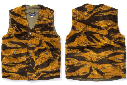 Buzz-Rickson's-Is-On-The-Prowl-With-Its-Gold-Tiger-Boa-Vest-front-back