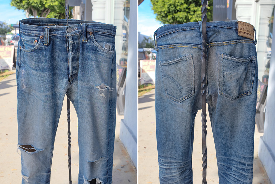 Fade-Friday---The-Flat-Head-x-Self-Edge-SE05BSP-(3-Years,-15-Washes,-1-Soak)-front-back-top