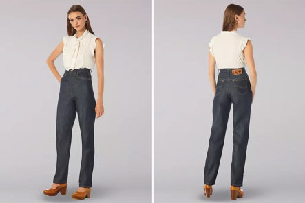 Lee-Reissues-Ladies-Rigid-Rider-Jeans-model-front-back