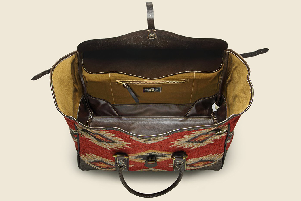 RRL's-Handwoven-Pecos-Leather-Duffle-Is-Inspired-By-a-Rug-From-The-30s-inside