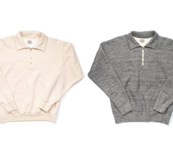 Stevenson-Overall-Co.-ZS-HG-Half-Zip-Sweatshirts-light-rose-and-grey