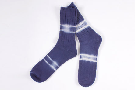 AnonymousIsm-Drenches-Your-Feet-In-Indigo-With-Its-Shibori-Dye-Crew-Sock-pair