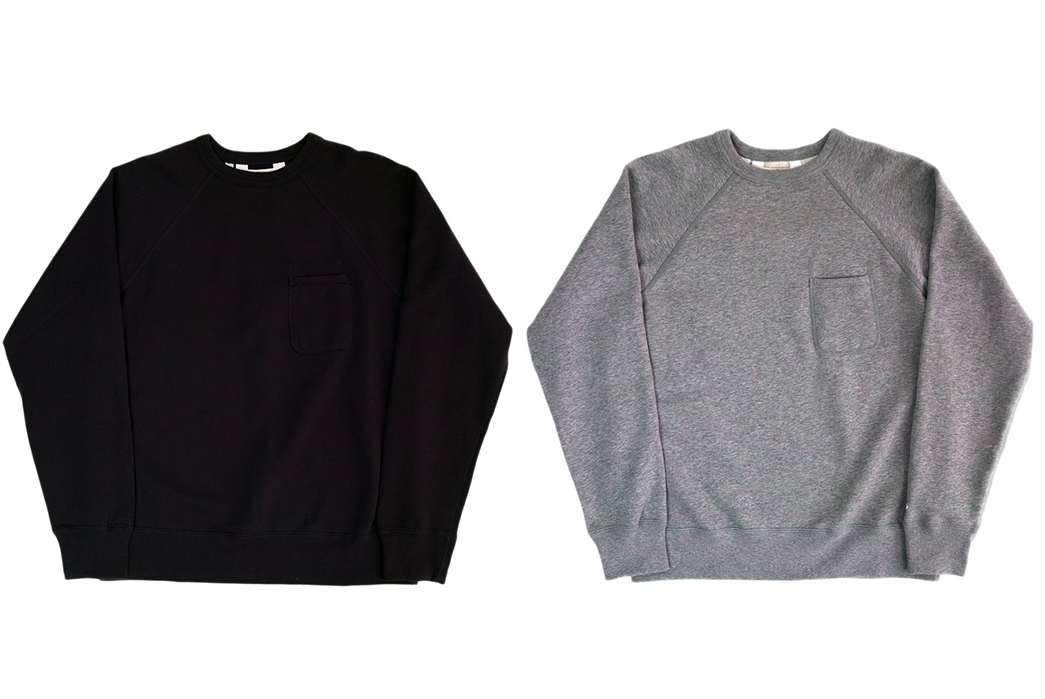 Battenwear-Reaches-Up-In-Raglan-Sweatshirts-front-black-and-grey