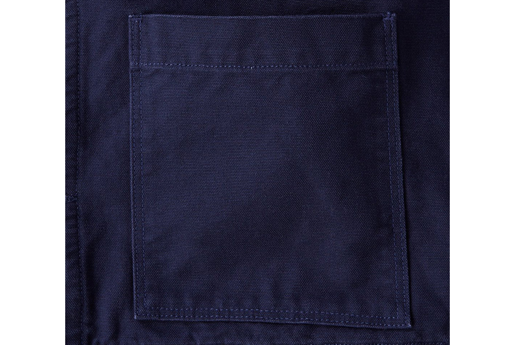 Home-Work-Lines-Duck-Canvas-With-Recycled-Blanket-For-Its-Work-Jacket-front-blue-pocket