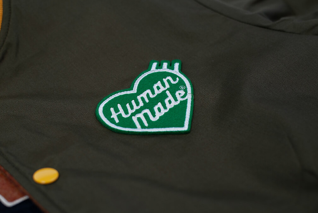 Human-Made's-Latest-Varsity-Is-Quirky-and-Reversible-green-brand