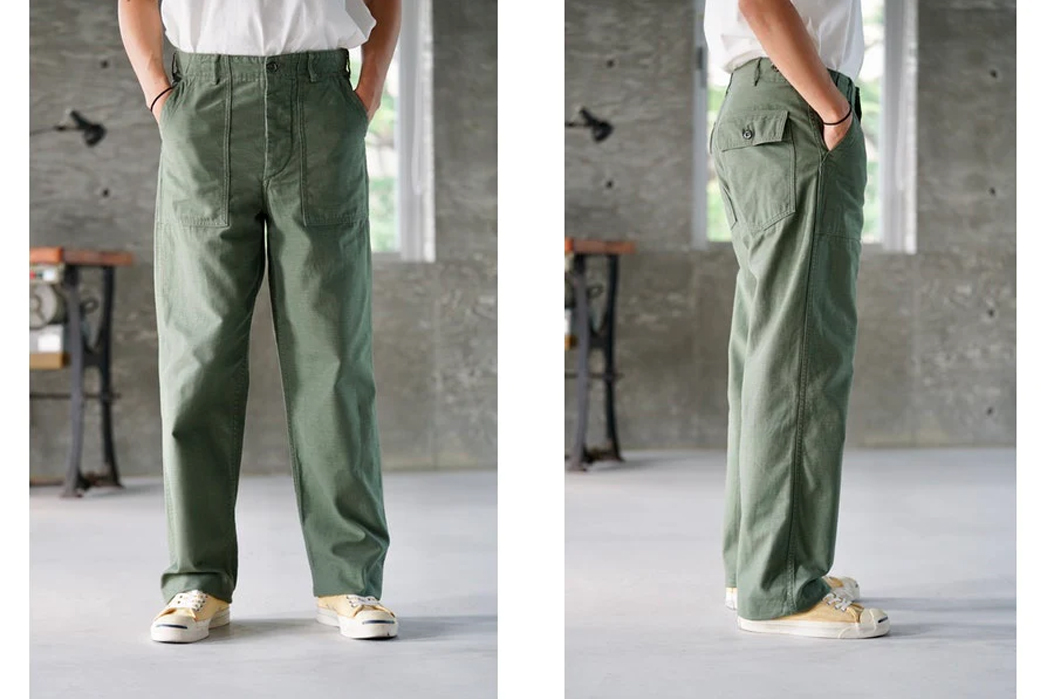 The-Heddels-Guide-To-Spring-Essentials-US-Army-Fatigue-Trousers---Army-Green