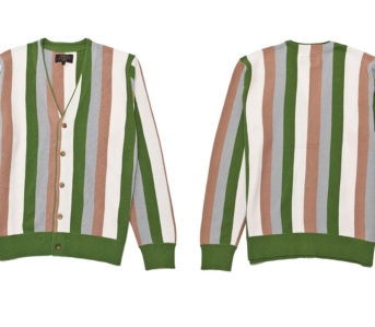 Beams-Plus-Throws-It-Back-With-a-Striped-Cardigan-front-back