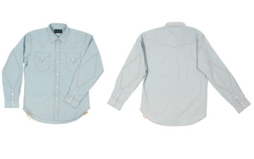 Mister-Freedom-Dresses-Its-Dude-Rancher-Shirt-In-Raw-Chambray-front-back