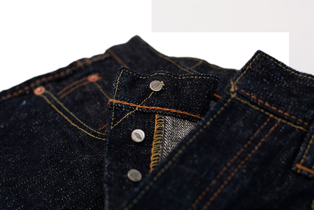 Pure Blue Japan Rinses Its 16.5 oz. SLB-019 Jean Just For Self Edge detailed