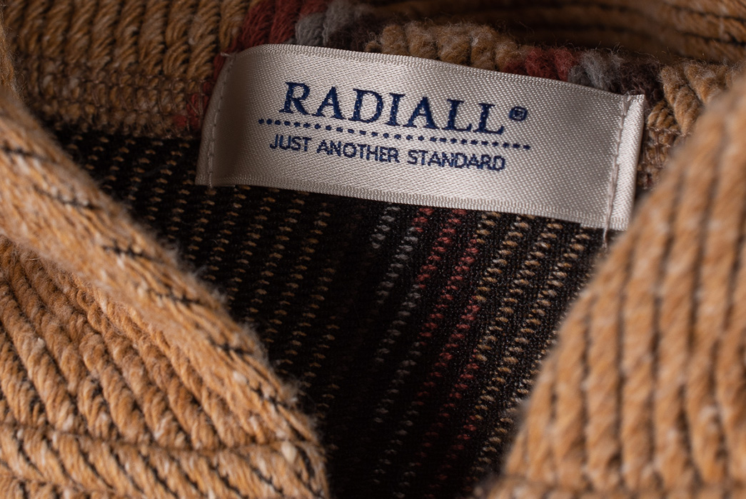 Radiall's-Skunk-Sweatshirt-Reeks-Of-70s-SoCal-dark-yellow-inside-brand