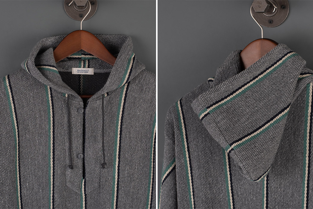 Radiall's-Skunk-Sweatshirt-Reeks-Of-70s-SoCal-grey-front-back-detailed